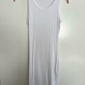 White Sleeveless Tank Dress
